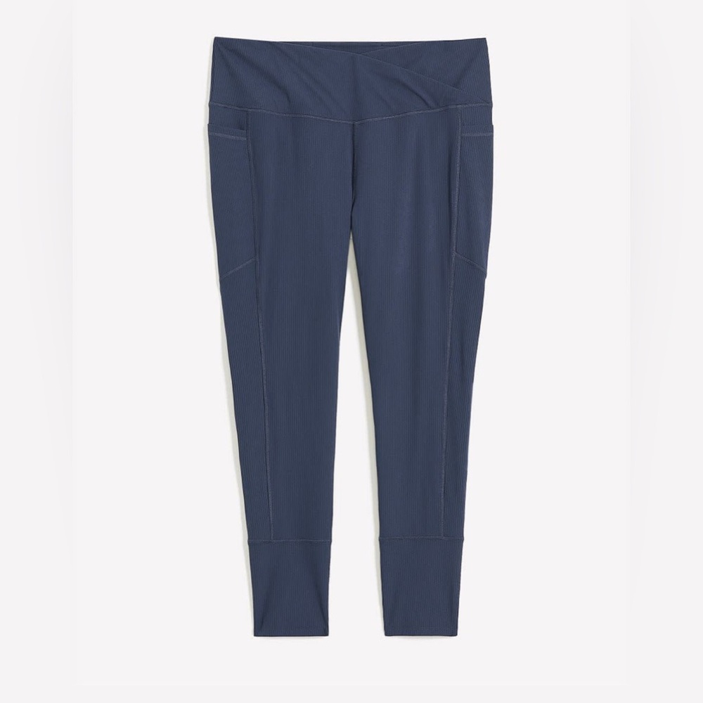 Active Zone Ribbed Knit Criss Cross Legging